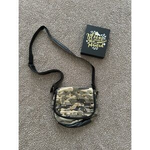Wet Seal Camo Studded Crossbody Bag